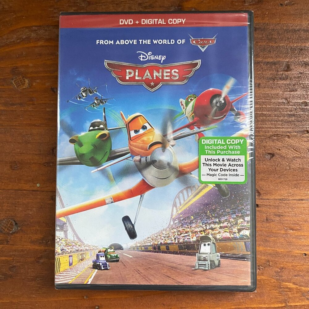 DVD Disney Planes movie plus digital copy 91 minutes rated PG bonus extras NEW